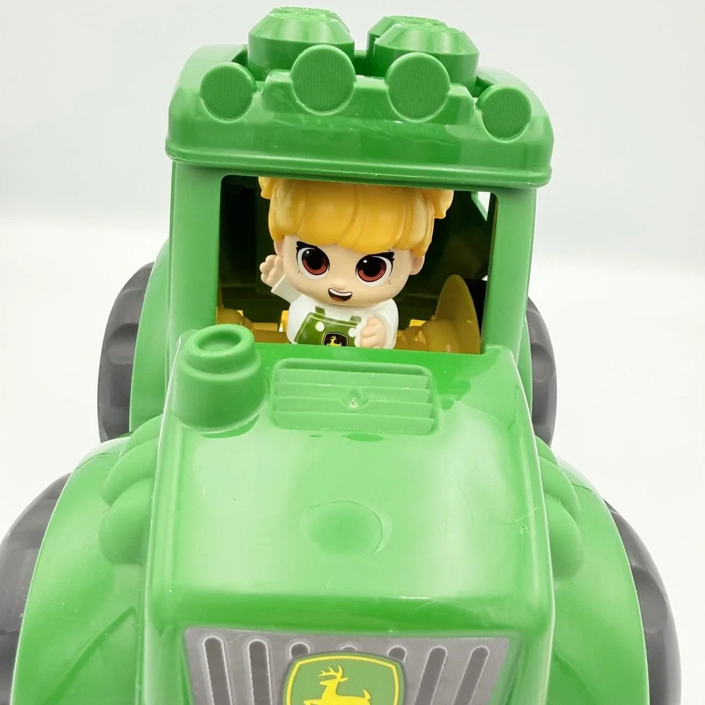 Mega Bloks‎ John Deere Tractor with Driver Green Yellow Ride On Toy